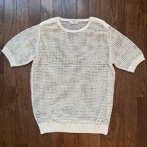 EDUN Cream Knit Top